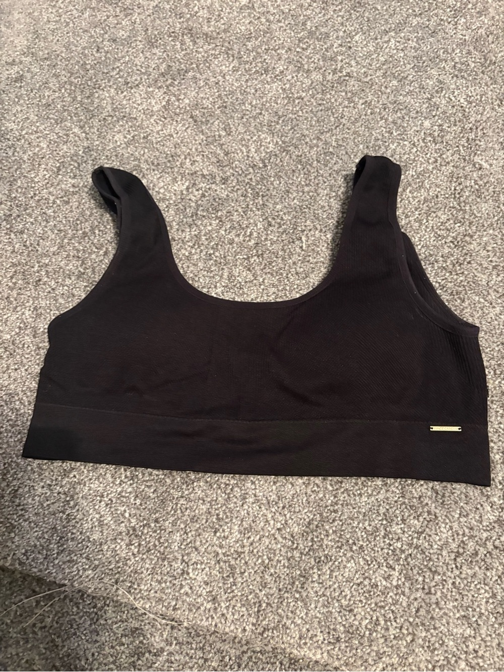 Everyday Seamless Scoop Bralette in Black